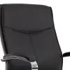 Siege visiteur q-connect modena simili cuir pieds metal chrome hauteur 1050mm largeur 630mm prof 650mm coloris noir