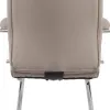 Siege visiteur q-connect modena simili cuir pieds metal chrome hauteur 1050mm largeur 630mm prof 650mm coloris gris