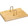 Socle jpc bois vernis pour blocs éphémérides support crayon 195x150mm