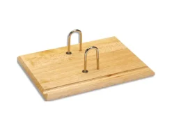 Socle jpc bois vernis pour blocs éphémérides support crayon 195x150mm