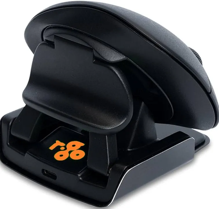 Souris ergonomique r-go twister ambidextre fil et non filaire pliable coloris noir