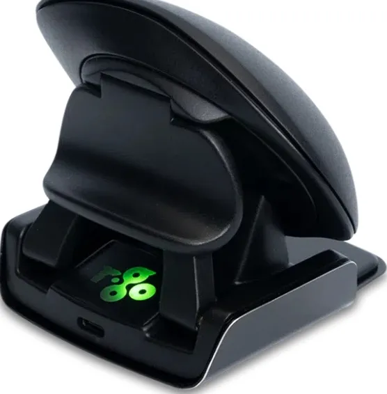 Souris ergonomique r-go twister ambidextre fil et non filaire pliable coloris noir