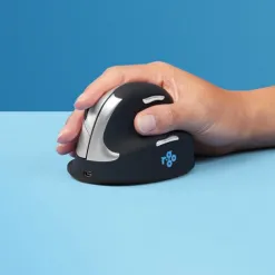Souris ergonomique r-go verticale he break sans fil taille large droitier coloris noir