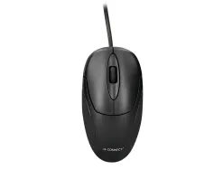 Souris filaire q-connect molette 2 boutons port usb adaptateur ps/2 coloris noir