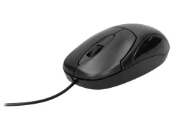 Souris filaire q-connect molette 2 boutons port usb adaptateur ps/2 coloris noir