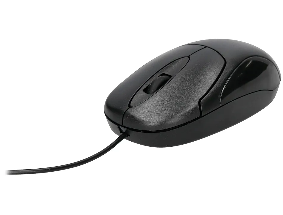 Souris filaire q-connect molette 2 boutons port usb adaptateur ps/2 coloris noir