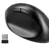 Souris q-connect optique sans fil ergonomique vertical dpi 800/1200/1600 piles aa coloris noir