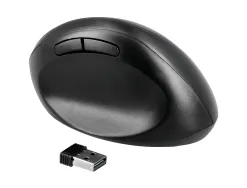 Souris q-connect optique sans fil ergonomique vertical dpi 800/1200/1600 piles aa coloris noir