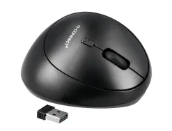 Souris q-connect optique sans fil ergonomique vertical dpi 800/1200/1600 piles aa coloris noir