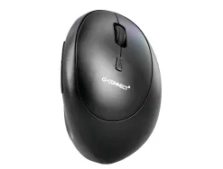 Souris q-connect optique sans fil ergonomique vertical dpi 800/1200/1600 piles aa coloris noir