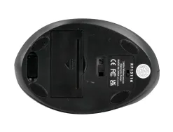 Souris q-connect optique sans fil ergonomique vertical dpi 800/1200/1600 piles aa coloris noir
