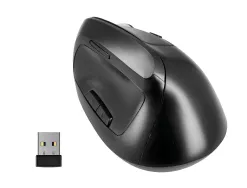 Souris q-connect optique sans fil ergonomique vertical dpi 800/1200/1600 batterie rechargeable coloris noir