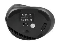 Souris q-connect optique sans fil ergonomique vertical dpi 800/1200/1600 batterie rechargeable coloris noir