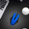 Souris q-connect sans fil optique 1000dpi recepteur usb 2,4ghz coloris bleu