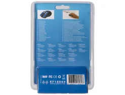Souris q-connect sans fil optique 1000dpi recepteur usb 2,4ghz coloris bleu