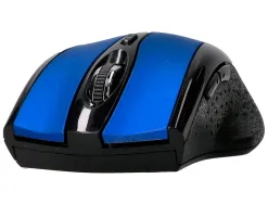 Souris q-connect sans fil optique 1000dpi recepteur usb 2,4ghz coloris bleu