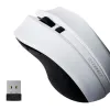 Souris q-connect sans fil optique 1000dpi recepteur usb 2,4ghz coloris blanc