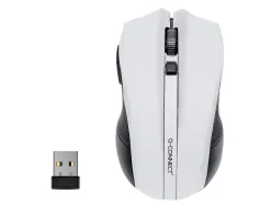 Souris q-connect sans fil optique 1000dpi recepteur usb 2,4ghz coloris blanc