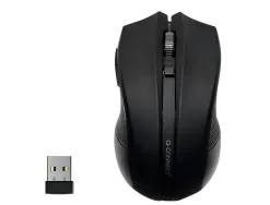 Souris q-connect sans fil optique 1000dpi recepteur usb 2,4ghz coloris noir