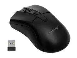 Souris q-connect sans fil optique 1000dpi 4 boutons molette mouvement horizontal vertical usb coloris noir