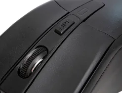 Souris q-connect sans fil optique 1000dpi 4 boutons molette mouvement horizontal vertical usb coloris noir