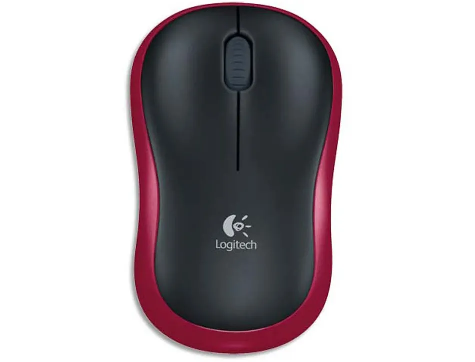 Souris sans fil logitech m185 coloris rouge