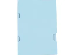 Sous chemise liderpapel a4+ plastifiee avec encart agrafage 160g/m2 coloris bleu