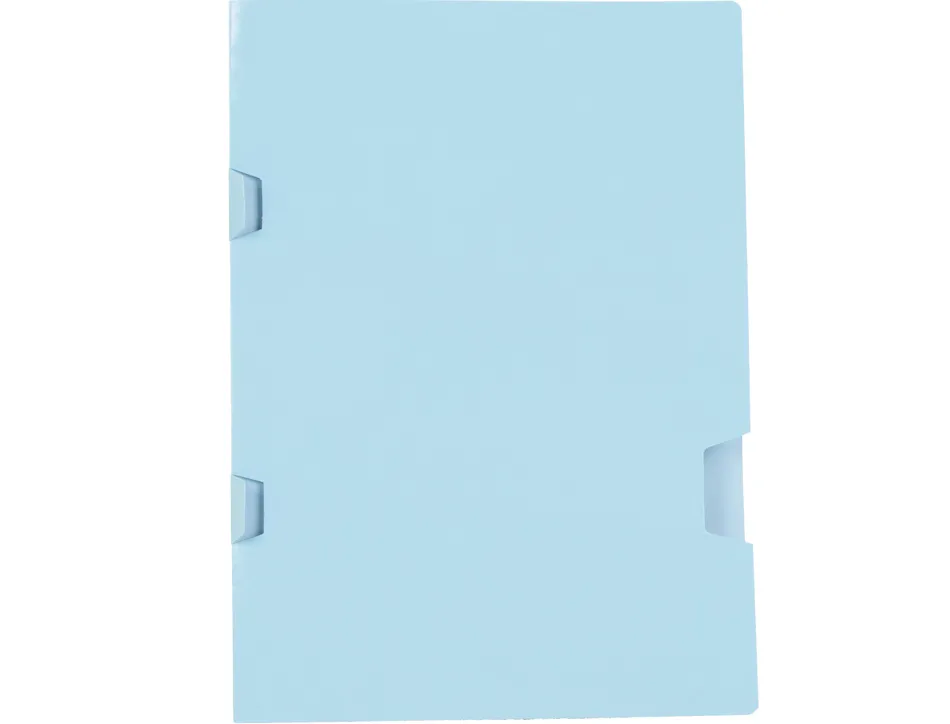 Sous chemise liderpapel a4+ plastifiee avec encart agrafage 160g/m2 coloris bleu