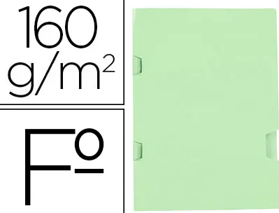 Sous chemise liderpapel a4+ plastifiee avec encart agrafage 160g/m2 coloris vert