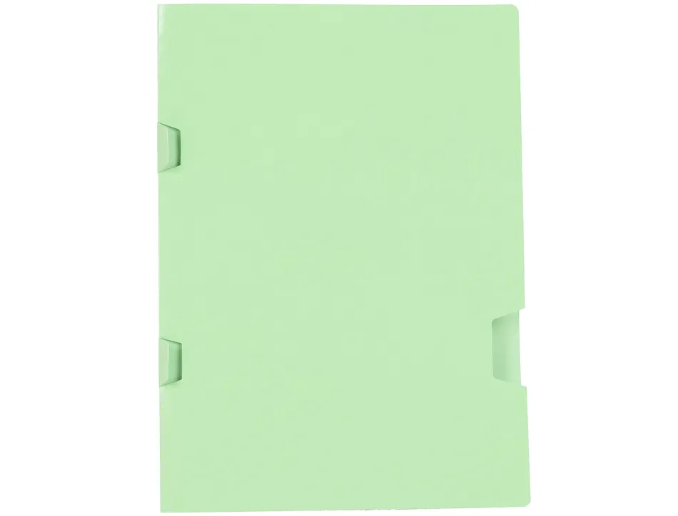 Sous chemise liderpapel a4+ plastifiee avec encart agrafage 160g/m2 coloris vert