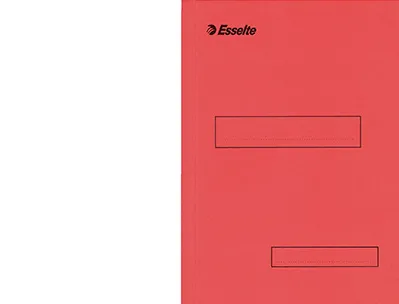 Sous-chemise esselte carton kraft 160g 230x310mm a4 2 rabats coloris rouge