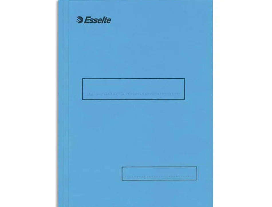 Sous-chemise esselte carton kraft 160g 230x310mm a4 2 rabats coloris bleu