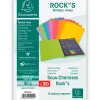 Sous-chemise exacompta rock's 220x310mm 80g coloris assortis pack 100 unités