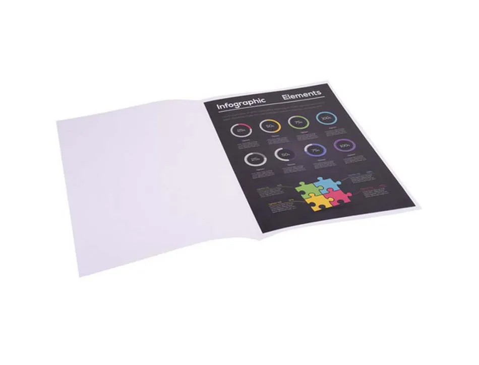 Sous-chemise exacompta rock's 220x310mm 80g coloris blanc pack 100 unités