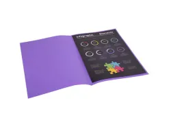 Sous-chemise exacompta rock's 220x310mm 80g coloris violet pack 100 unités