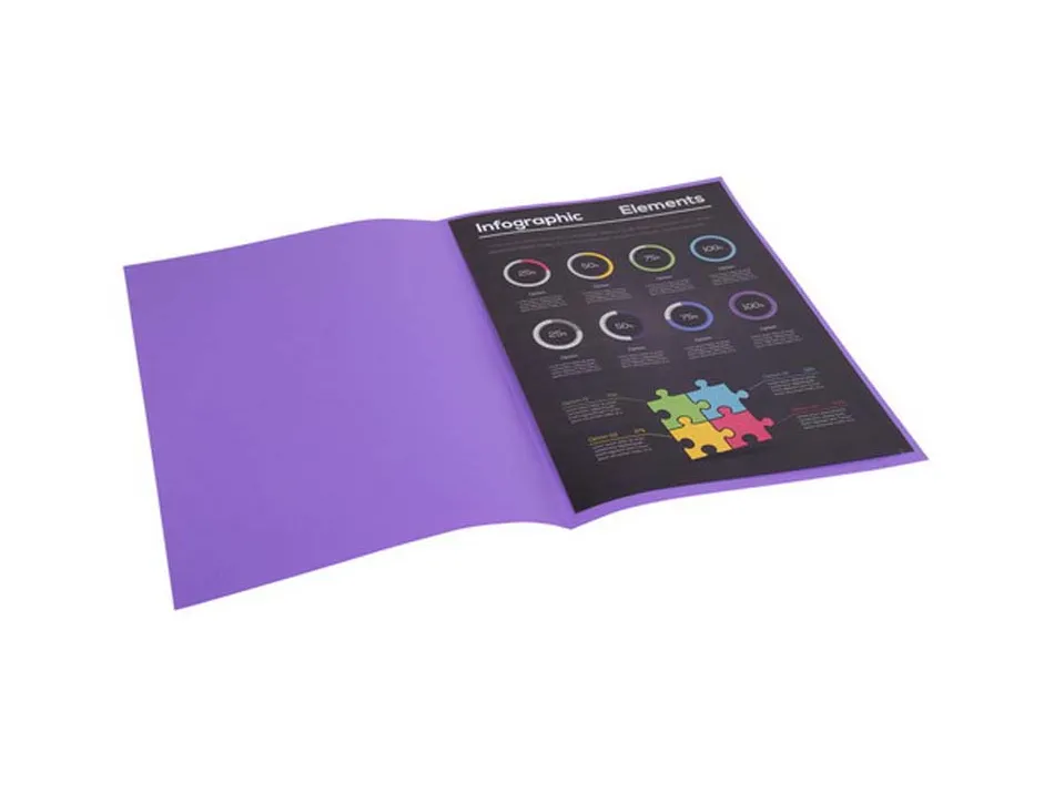 Sous-chemise exacompta rock's 220x310mm 80g coloris violet pack 100 unités