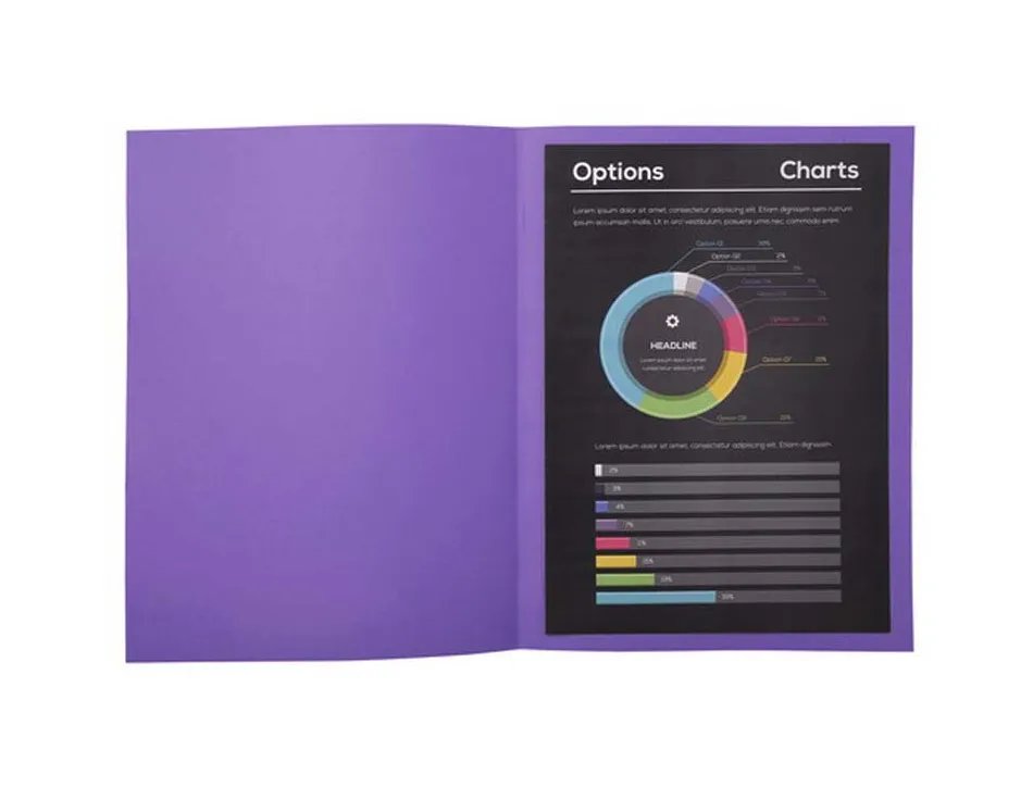 Sous-chemise exacompta rock's 220x310mm 80g coloris violet pack 100 unités