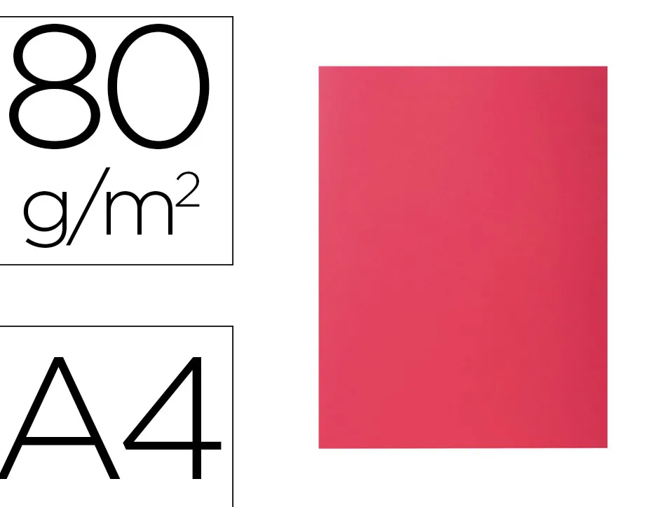 Sous-chemise exacompta rock's 220x310mm 80g coloris framboise pack 100 unités