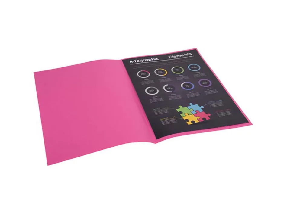 Sous-chemise exacompta rock's 220x310mm 80g coloris rose pack 100 unités