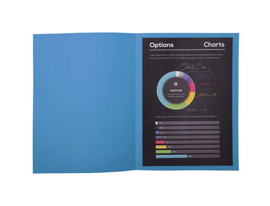 Sous-chemise exacompta rock's 220x310mm 80g coloris bleu pack 100 unités