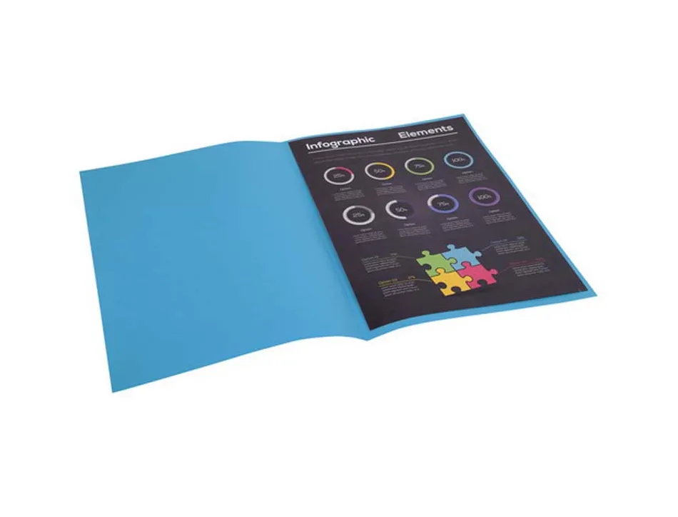Sous-chemise exacompta rock's 220x310mm 80g coloris bleu pack 100 unités