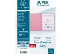 Sous-chemise exacompta super 220x310mm 60g coloris jaune pack 250 unités