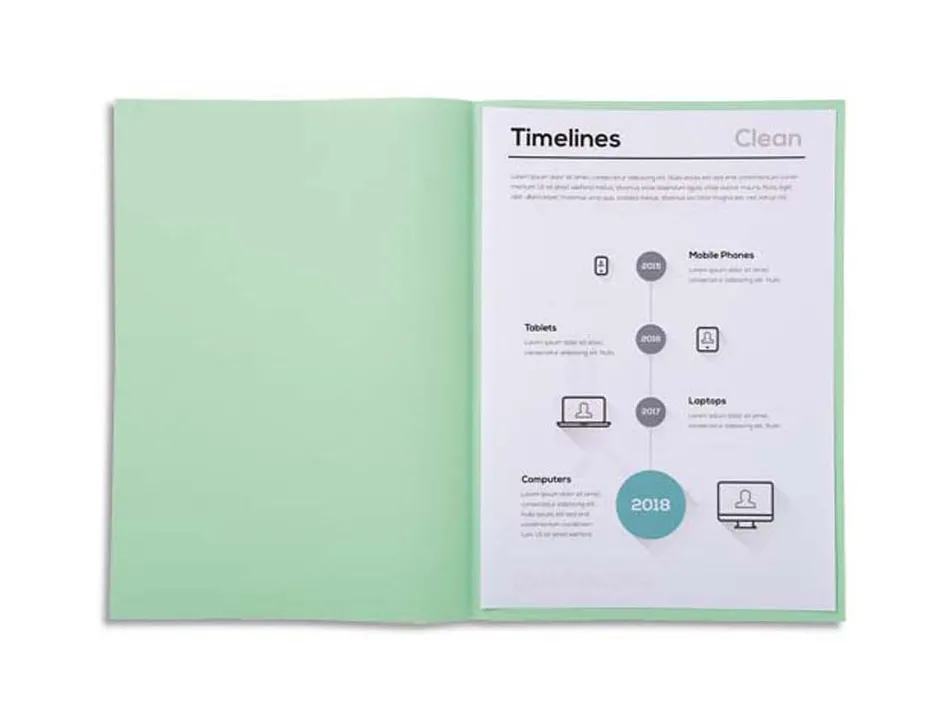 Sous-chemise exacompta super 220x310mm 60g coloris vert clair pack 250 unités