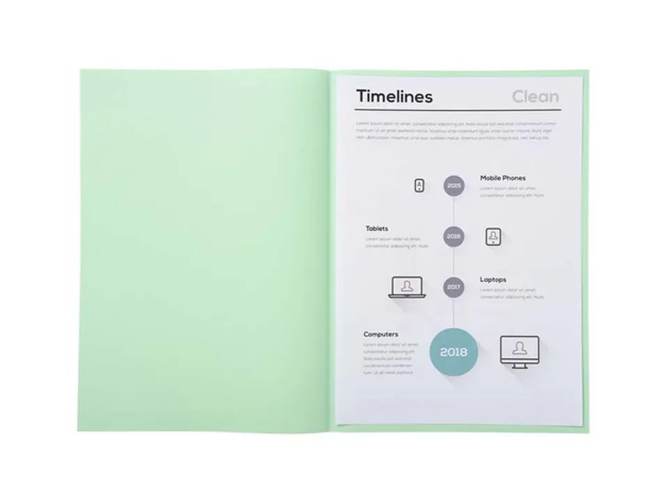 Sous-chemise exacompta super 220x310mm 60g coloris vert clair pack 250 unités
