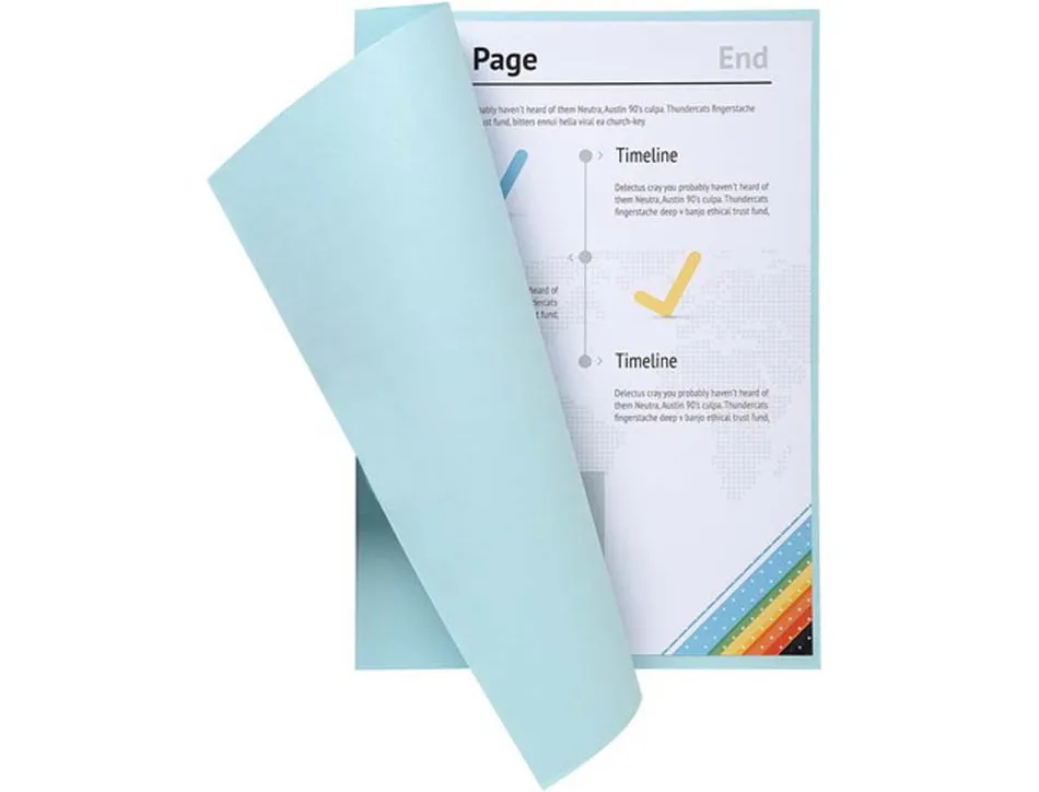 Sous-chemise exacompta super 220x310mm 60g coloris bleu clair pack 250 unités