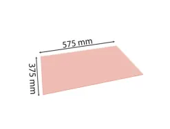 Sous-main exacompta en carton format 585x385mm aquarel corail