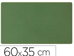 Sous-main rhodiarama souple simil cuir sauge velout 60x35 cm