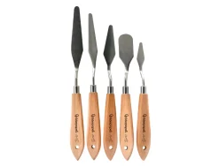 Spatule pour peinture liderpapel metallique sachet de 5 unites tailles assorties certifie