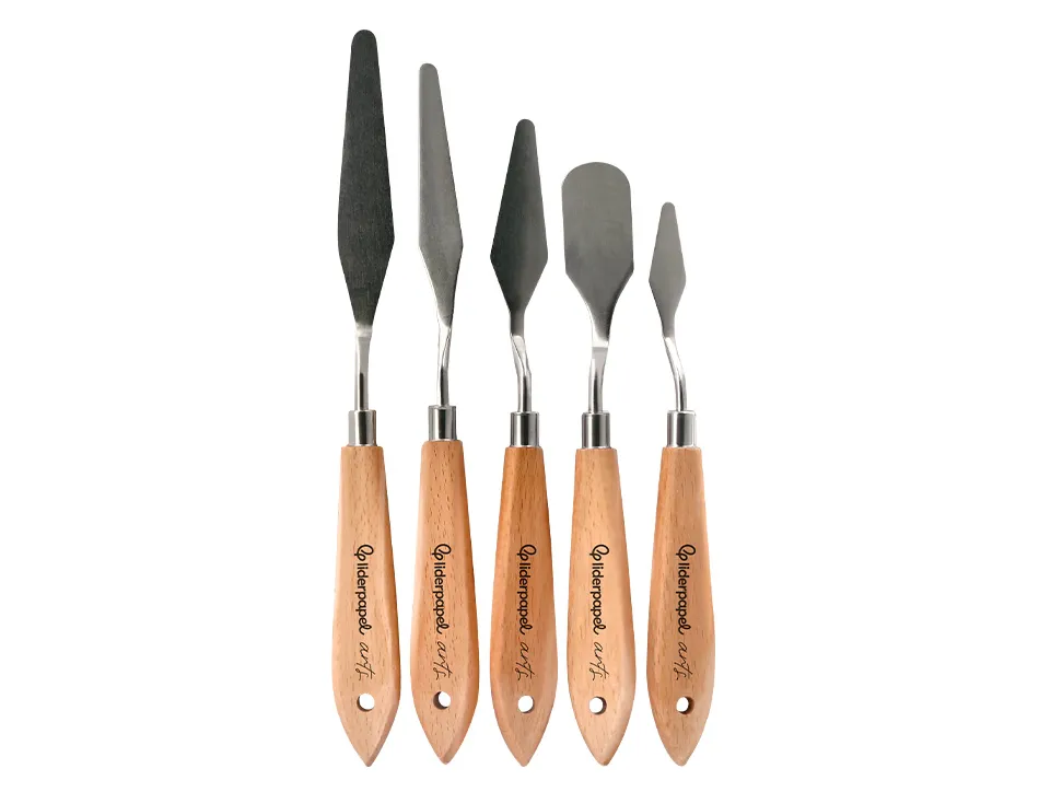 Spatule pour peinture liderpapel metallique sachet de 5 unites tailles assorties certifie