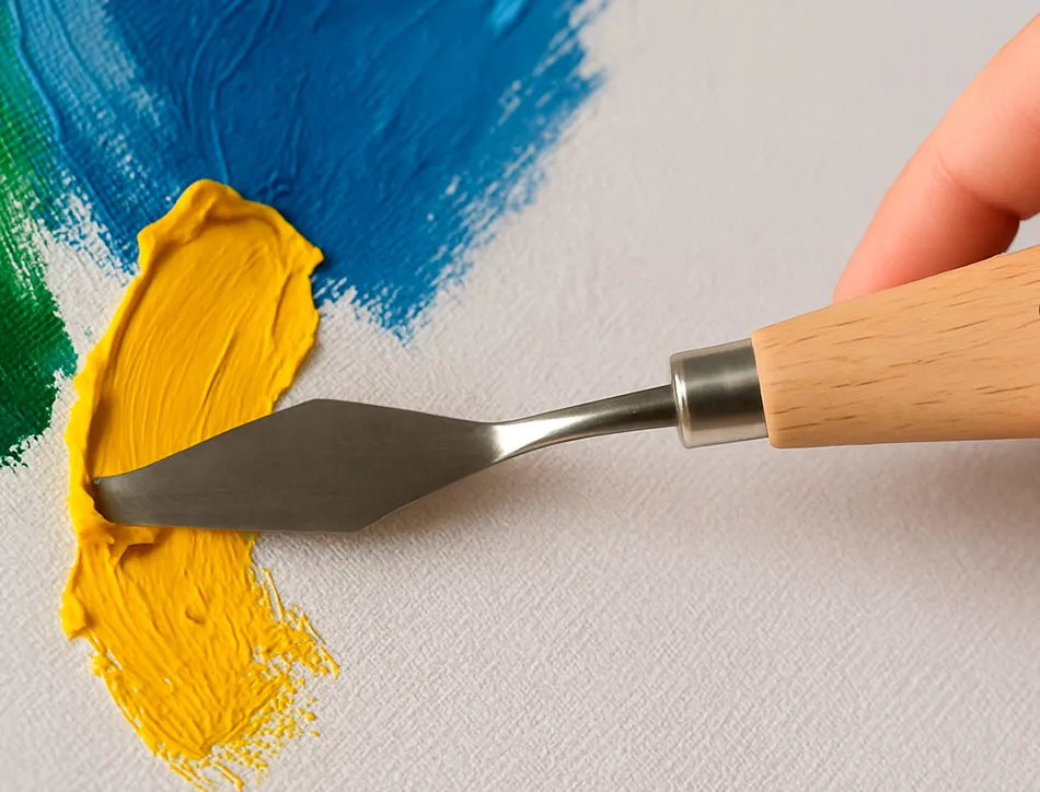 Spatule pour peinture liderpapel metallique sachet de 5 unites tailles assorties certifie